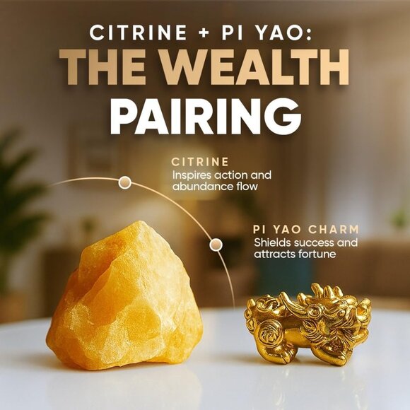 Wealth & Manifestation Citrine Bracelet Gold Bead Fit Most - Picture 4 of 6